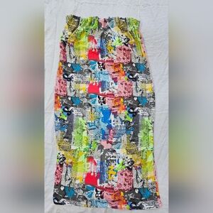 Absolutely Multicolor Abstract Pencil Skirt